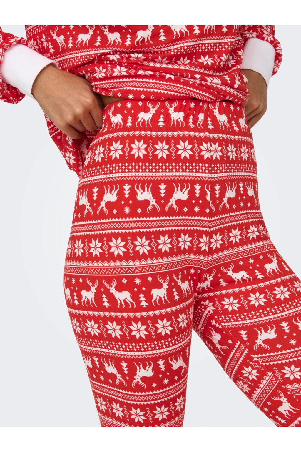 Only Uzun Kol Gece Pijama Takımı - Rahat ve Sıcak Kışlık Desen