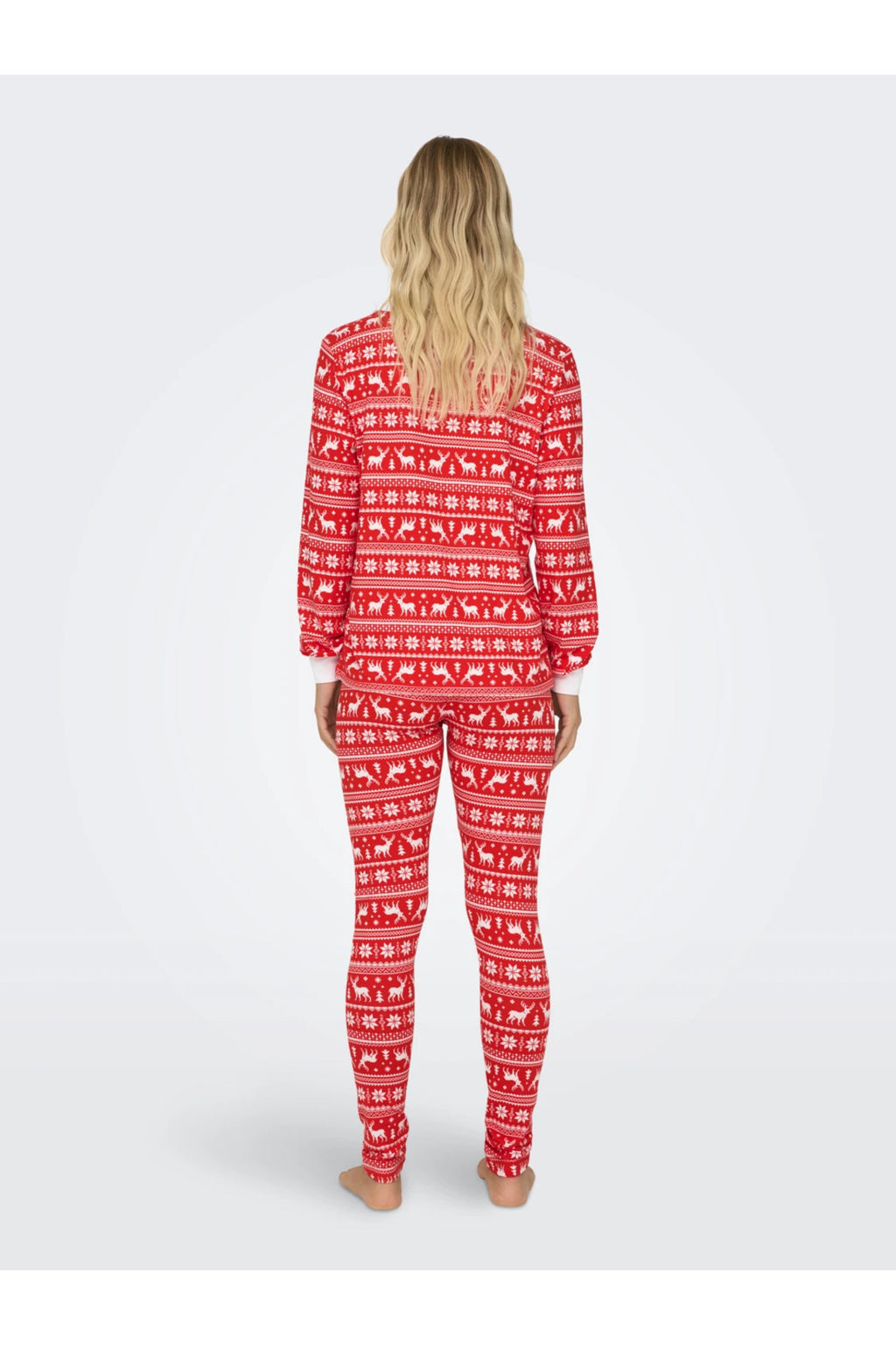 Only Uzun Kol Gece Pijama Takımı - Rahat ve Sıcak Kışlık Desen