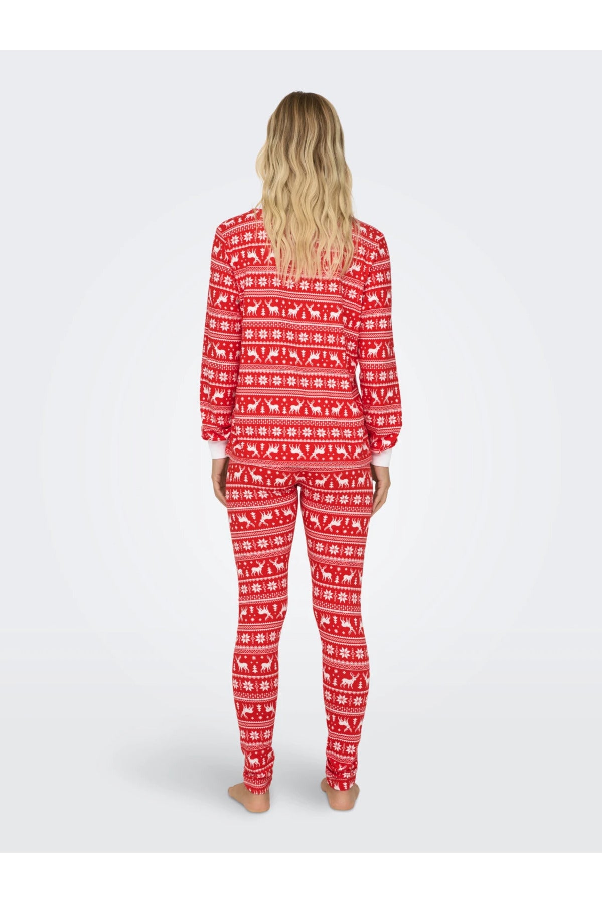 Only Uzun Kol Gece Pijama Takımı - Rahat ve Sıcak Kışlık Desen