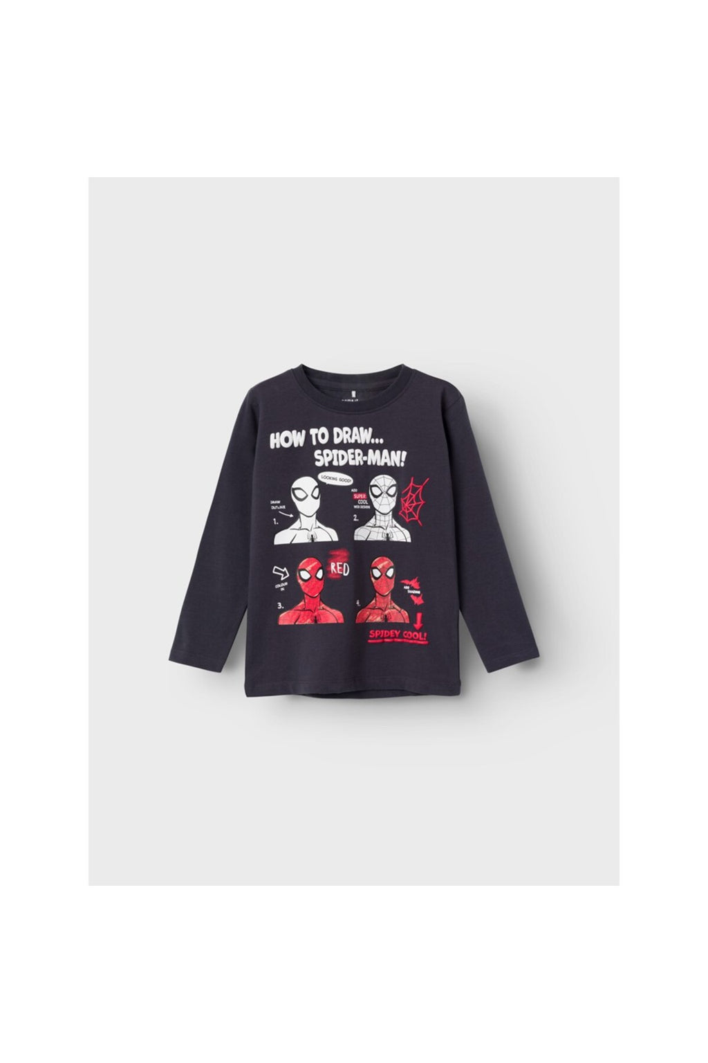Örümcek Adam Spider-Man Baskılı Erkek Çocuk Uzun Kol Sweatshirt