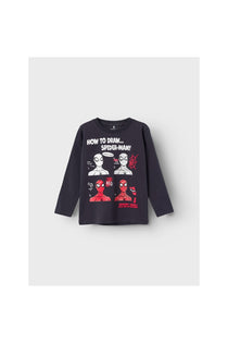 Örümcek Adam Spider-Man Baskılı Erkek Çocuk Uzun Kol Sweatshirt