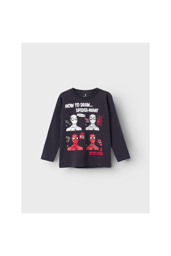 Örümcek Adam Spider-Man Baskılı Erkek Çocuk Uzun Kol Sweatshirt