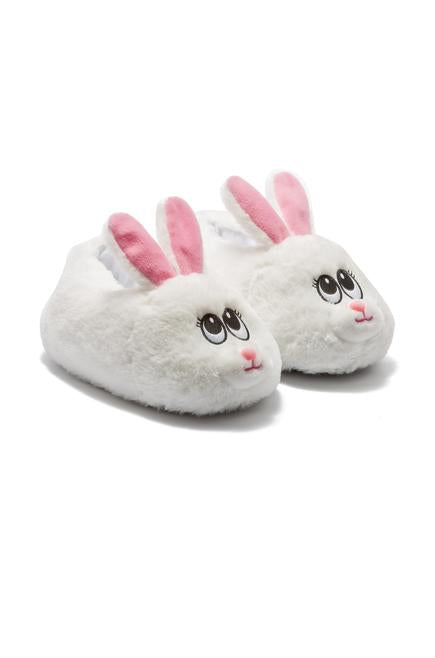Twigy Tavşanlı Kız Çocuk Panduf - Yumuşak Peluş & Rahat