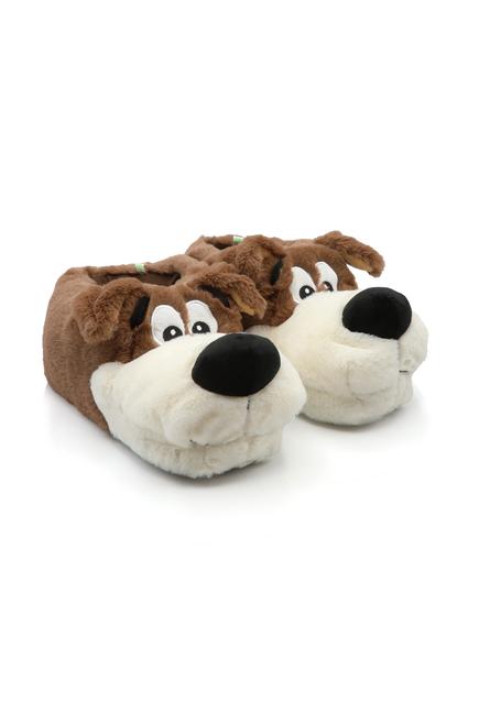 Twigy Erkek Köpek Yüzlü Peluş Terlik - Rahat ve Şık Ev Terliği Translation missing: ar.content.product_image_main
