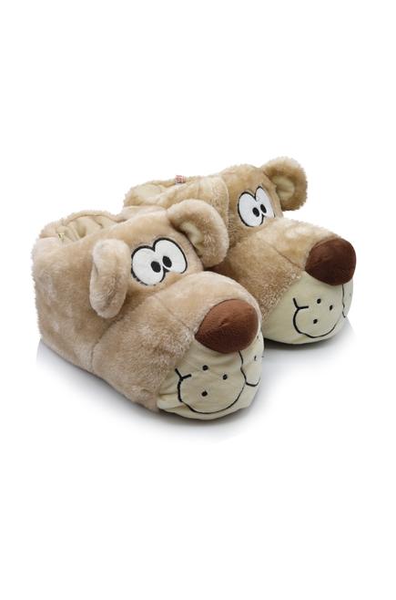 Twigy Peluş Köpek Desenli Kadın Ev Terliği - Sıcacık ve Rahat Translation missing: ar.content.product_image_main