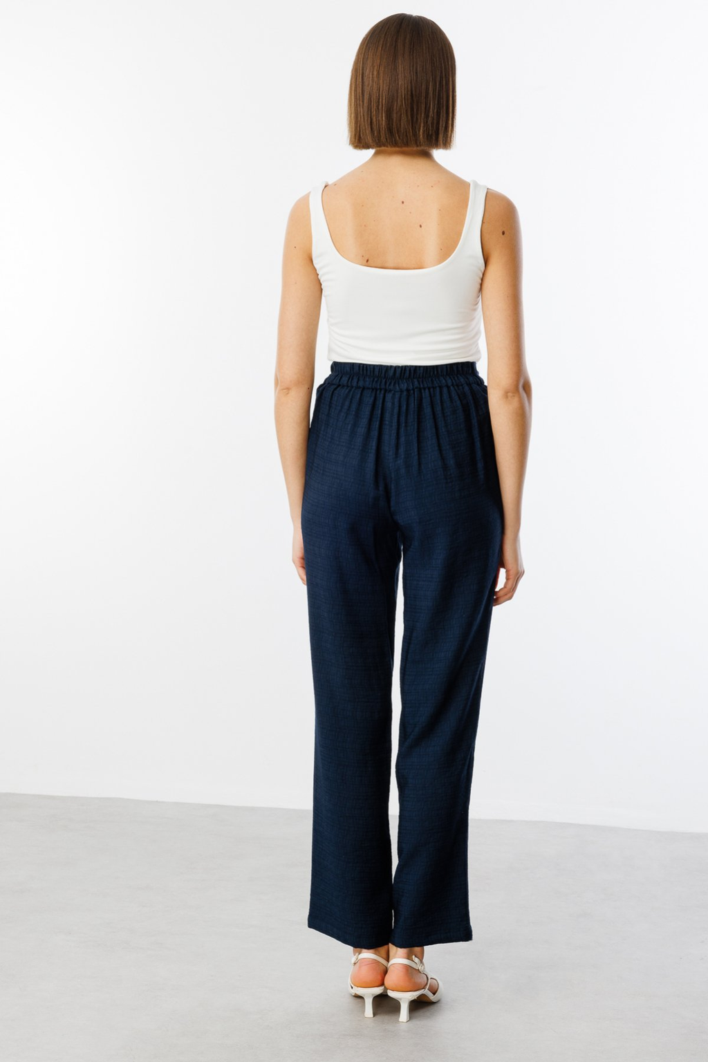 Ekol Minimalist Yüksek Bel Midi Kadın Pantolon - Günlük & Ofis Şıklığı