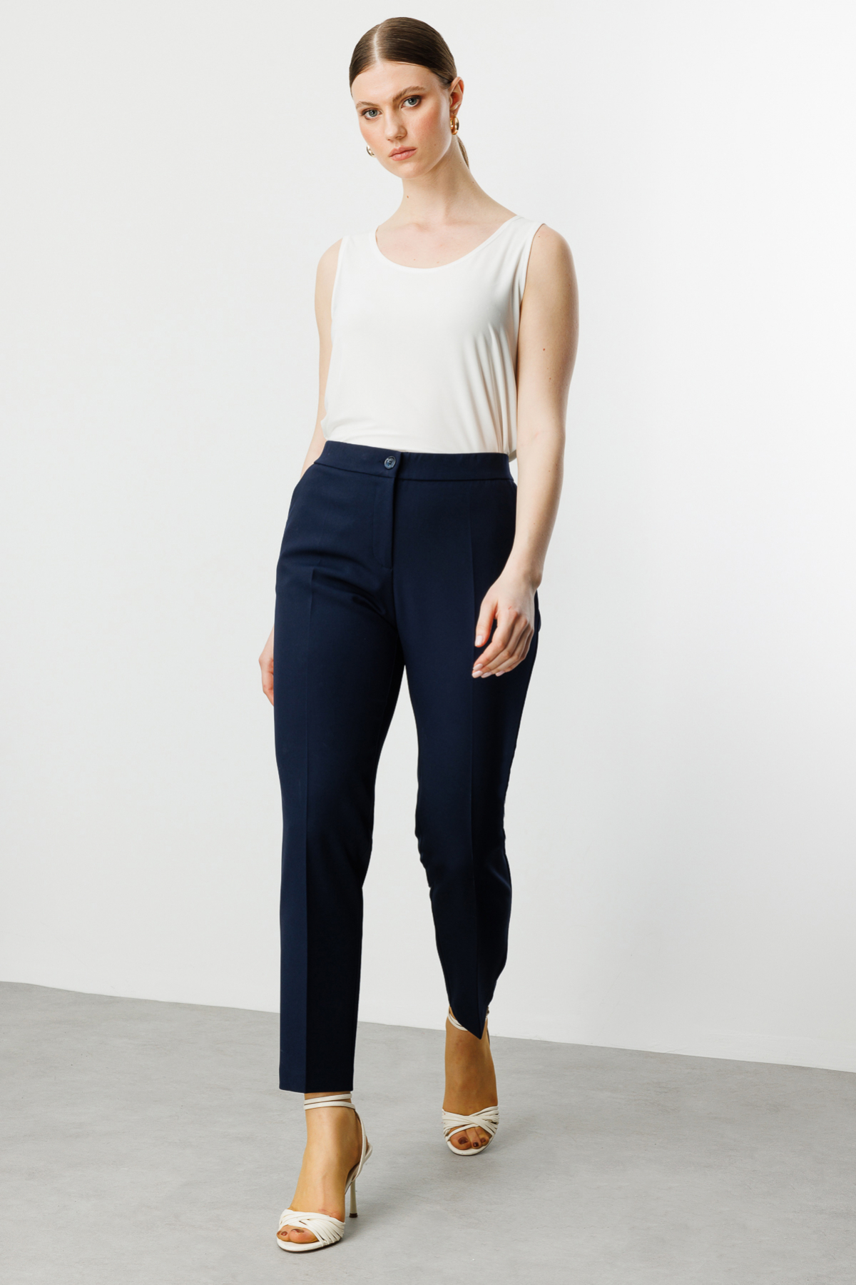 Ekol BB Minimalist Kadın Pantolon - 7/8 Boy - Şık ve Rahat