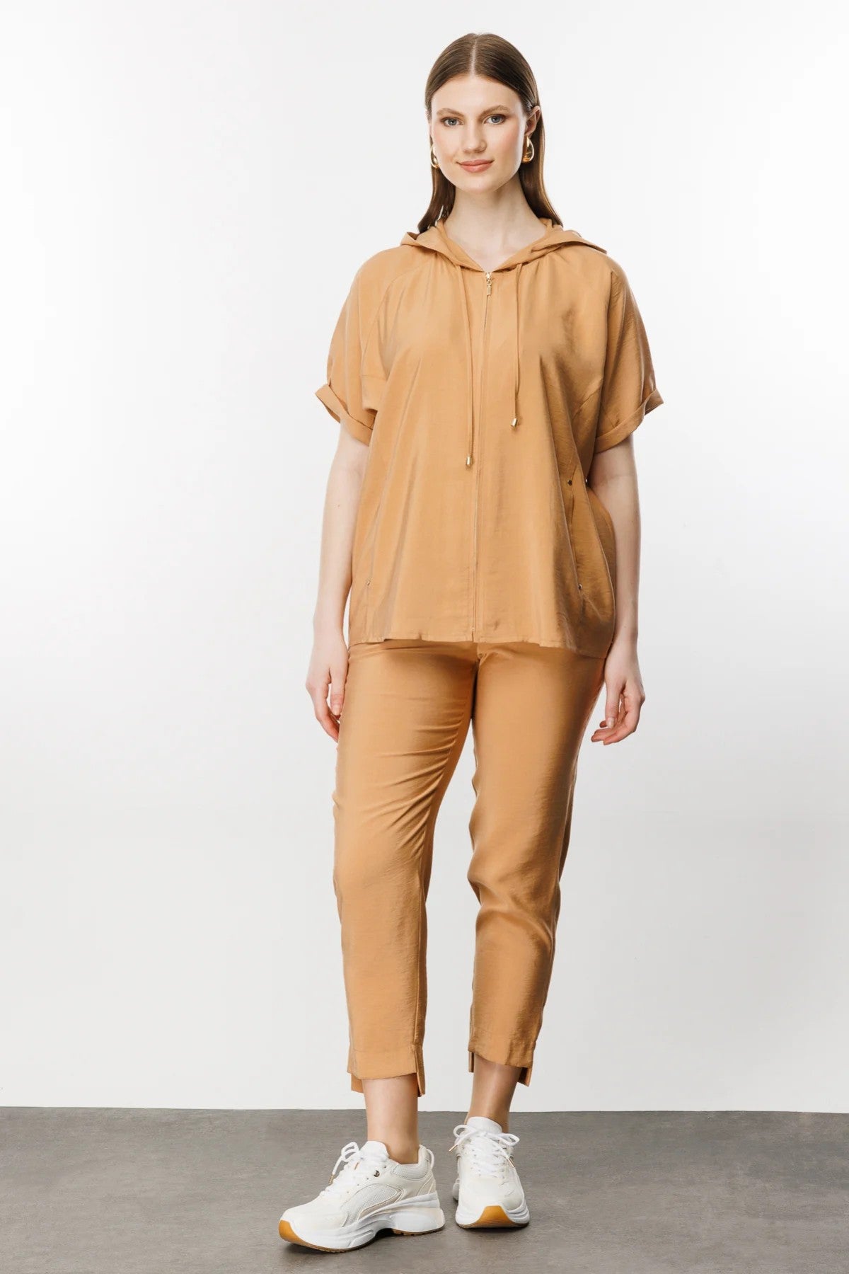 Ekol Kadın Crop Pantolon - Minimalist Günlük Stil - Hızlı Kargo Translation missing: ar.content.product_image_secondary