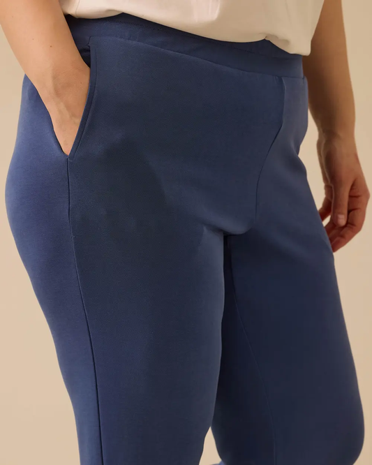 بنطلون نسائي واسع متوسط ​​الطول من جالا-إكسي - تصميم كاجوال بسيط