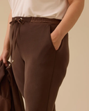 بنطلون طويل برباط للكاحل بمقاسات كبيرة من Gala-Xi