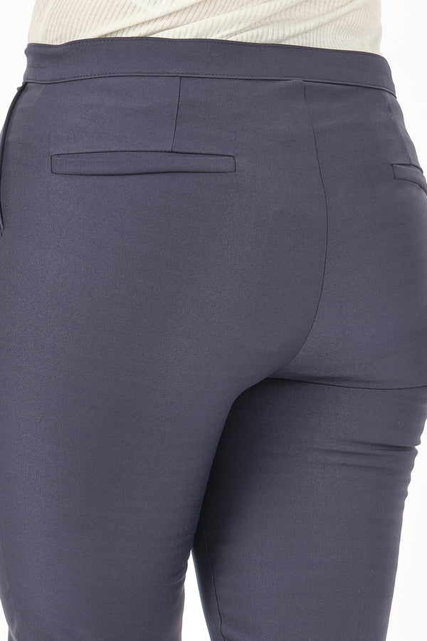 Garni Minimalist Yüksek Bel Kadın Pantolon - Günlük & İş