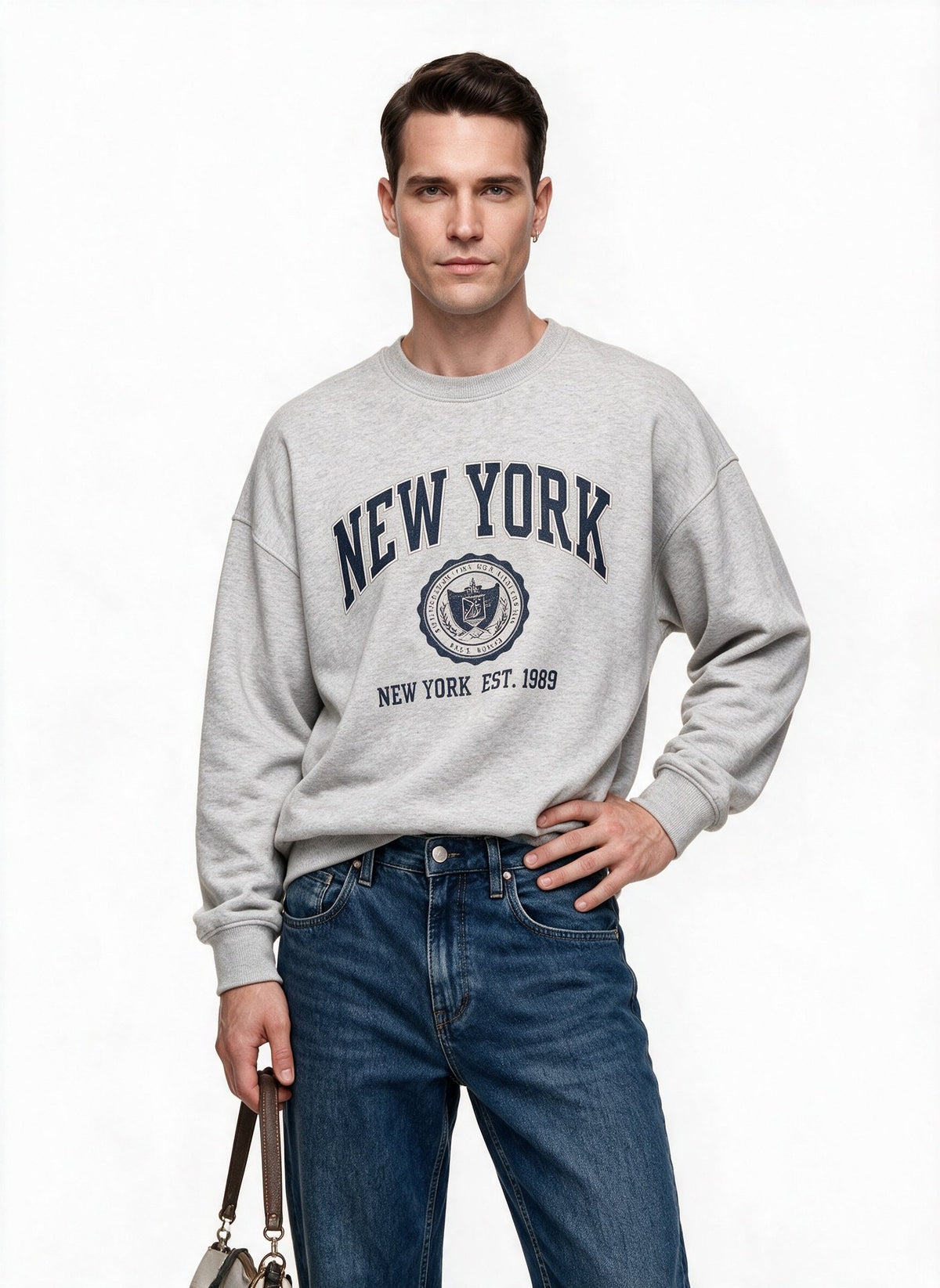 JSCO Erkek Normal Kesim Denim Jean Pantolon Düğme Kapatmalı JS2213-C112 Ana görsel