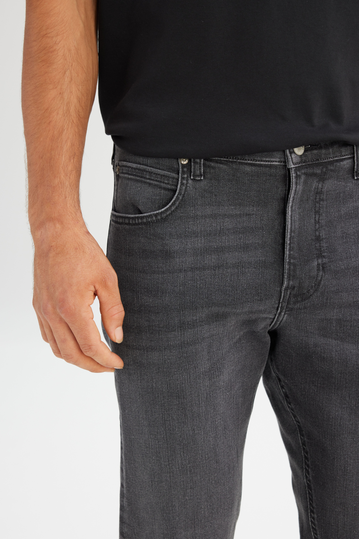Pamuklu Staight Fit Normal Kesim Cepli Esnek Jean Kot Denim Pantolon Lee İkincil görsel