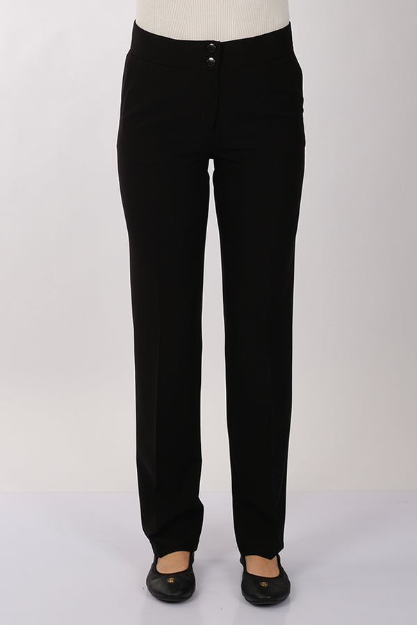 Modiva Minimalist Yüksek Bel Regular Fit Kadın Pantolon - Günlük & İş