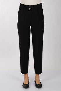 Modiva Minimalist Yüksek Bel Crop Pantolon - Günlük & İş