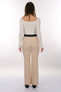 Modiva Minimalist Yüksek Bel Midi Kadın Pantolon - Günlük & Ofis Şıklığı
