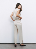 Nocturne Minimalist Crop Pantolon - Günlük & Ofis Şıklığı