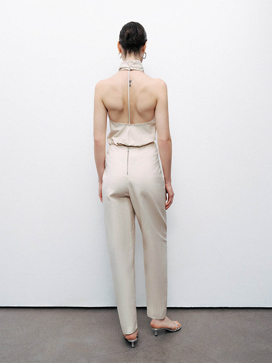 Asimetrik Drape Detaylı Pantolon Nocturne