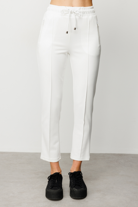 Ön Cepleri Fermuarlı Dar Paça Kadın Pantolon On