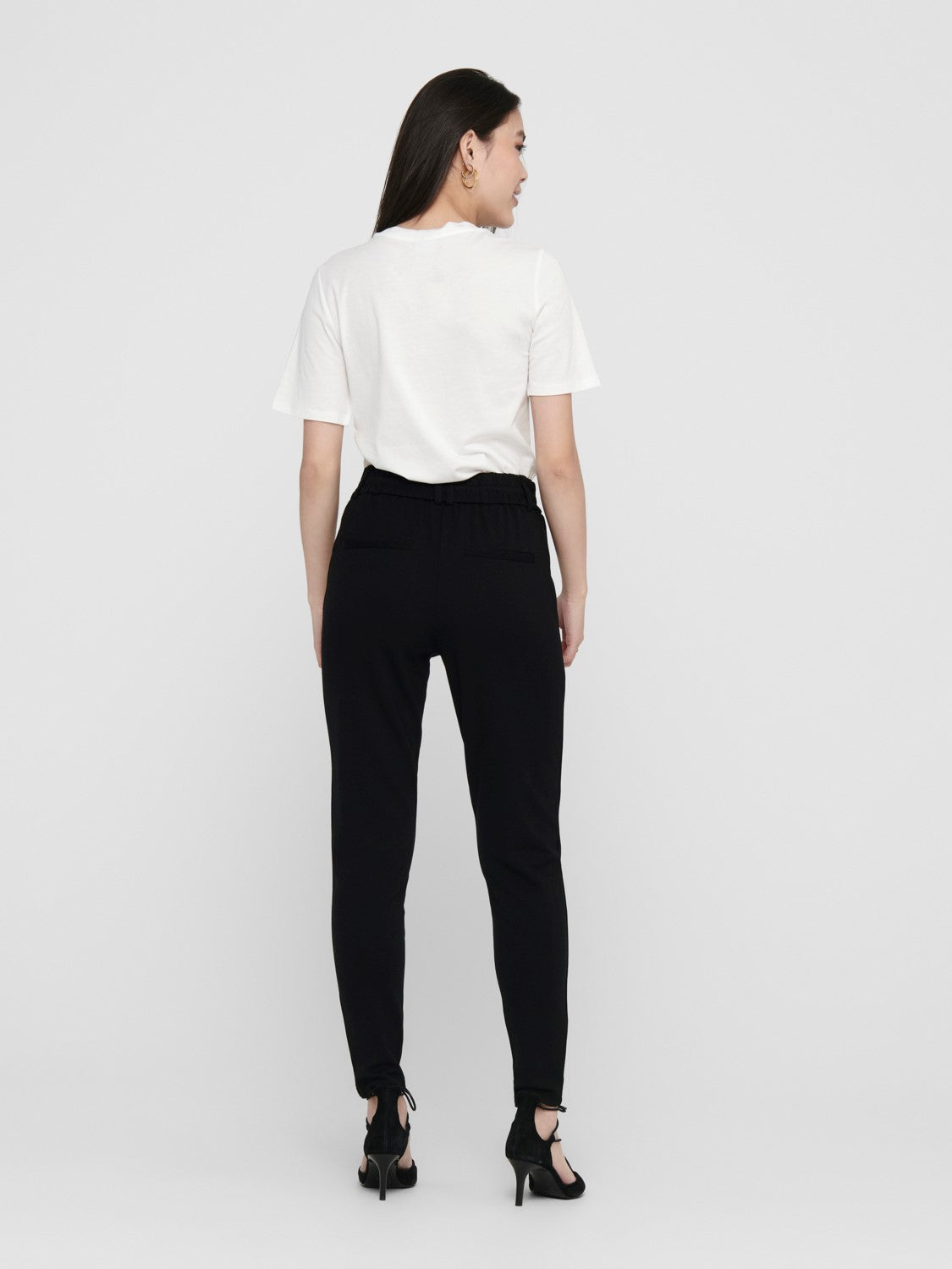Only Minimalist Yüksek Bel Midi Kadın Pantolon - Günlük Şık