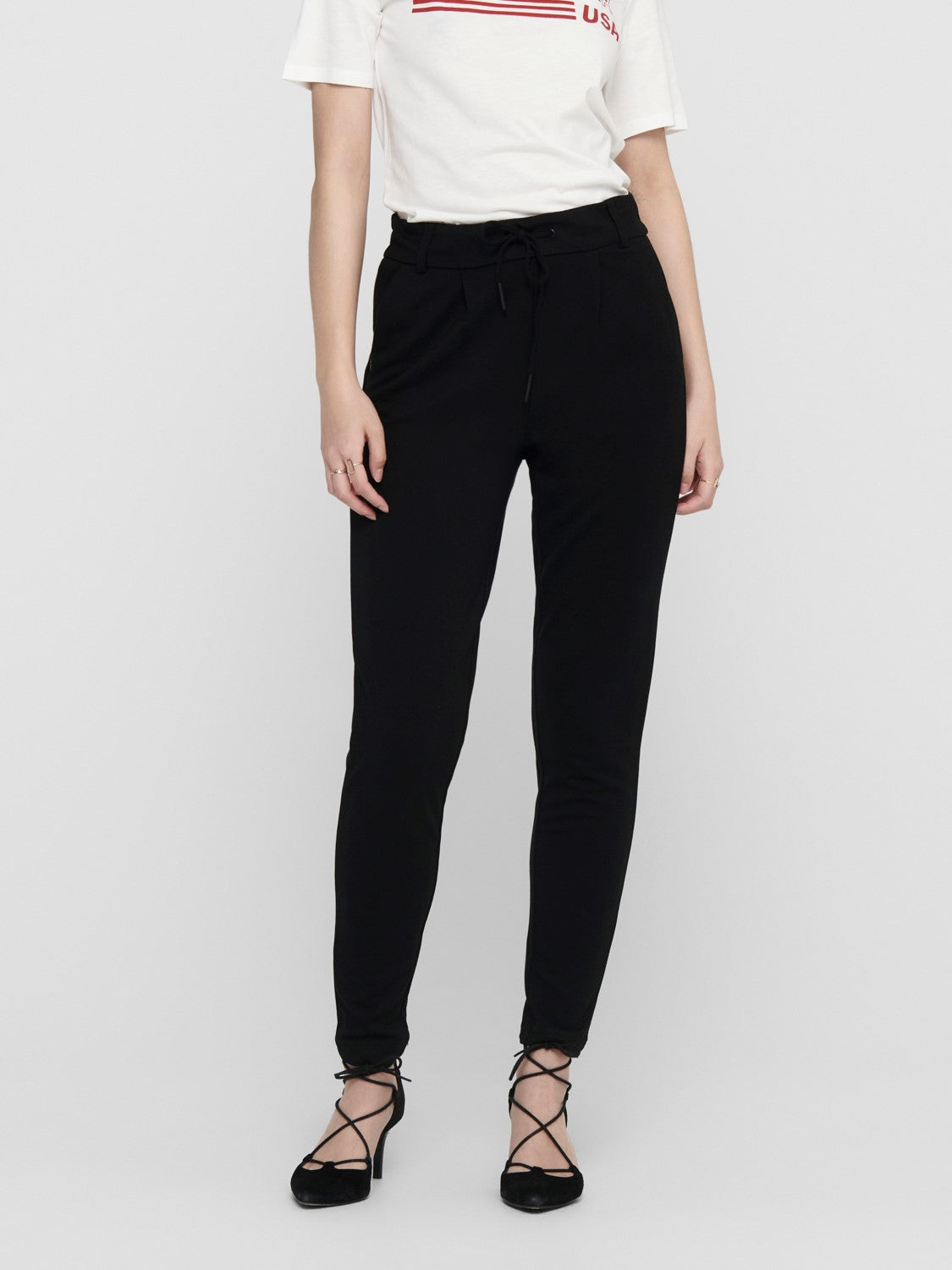 Only Minimalist Yüksek Bel Midi Kadın Pantolon - Günlük Şık
