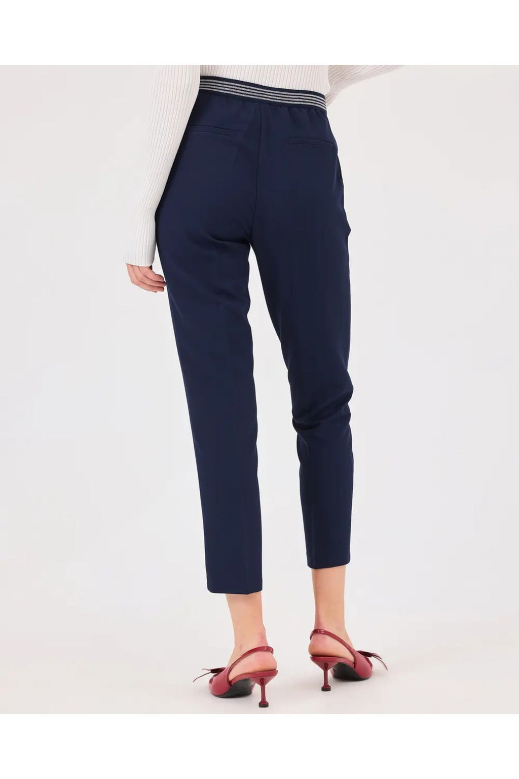 Seçil Minimalist Crop Kadın Pantolon - Yüksek Bel Midi - Günlük & İş