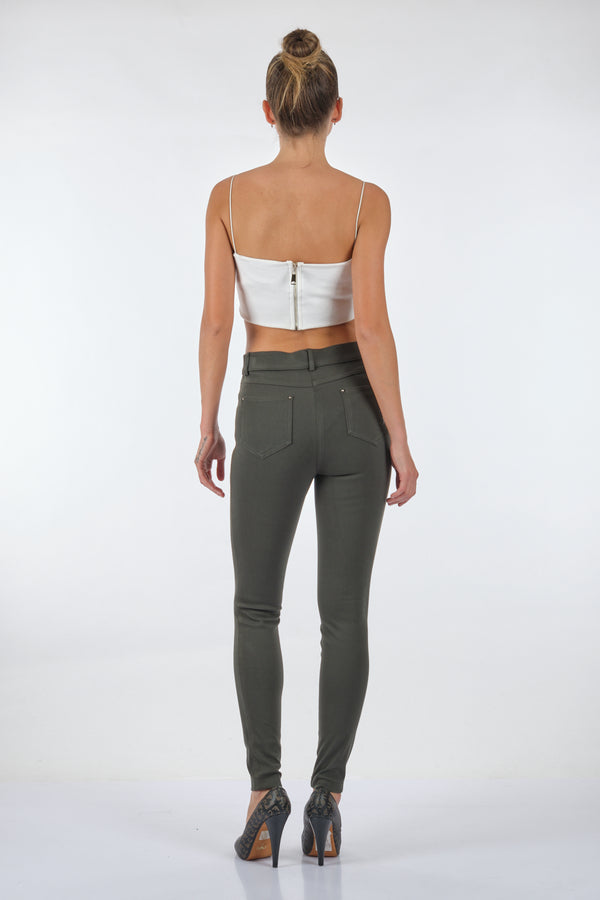 Seleste Yüksek Bel Slim Fit Kadın Pantolon - Günlük Kullanım