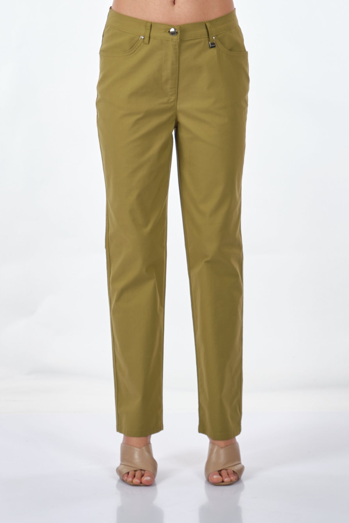 Seleste Minimalist Kadın Pantolon - Midi Boy, Günlük, Rahat Translation missing: tr.content.product_image_main