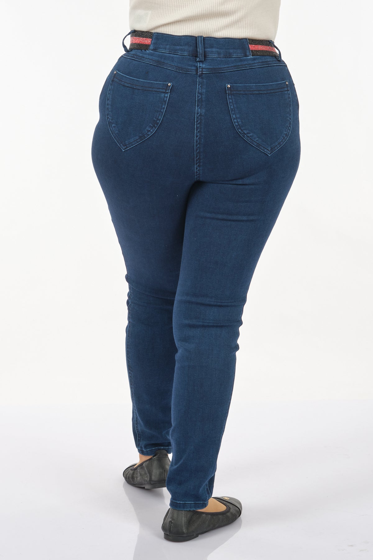 Seleste Minimalist Yüksek Bel Dar Paça Jean Pantolon - Günlük Kullanım