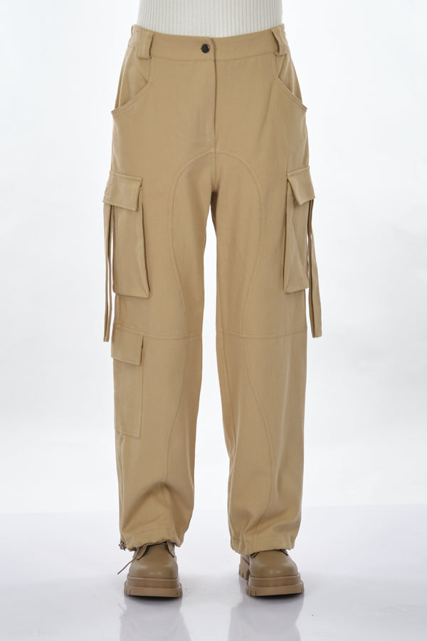 Unique Mode Oversize Bol Cepli Kadın Pantolon - Minimalist Günlük Stil
