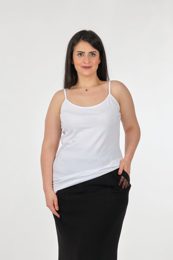 Vedi-bb Oversize Straplez T-Shirt Kadın - Minimalist Günlük
