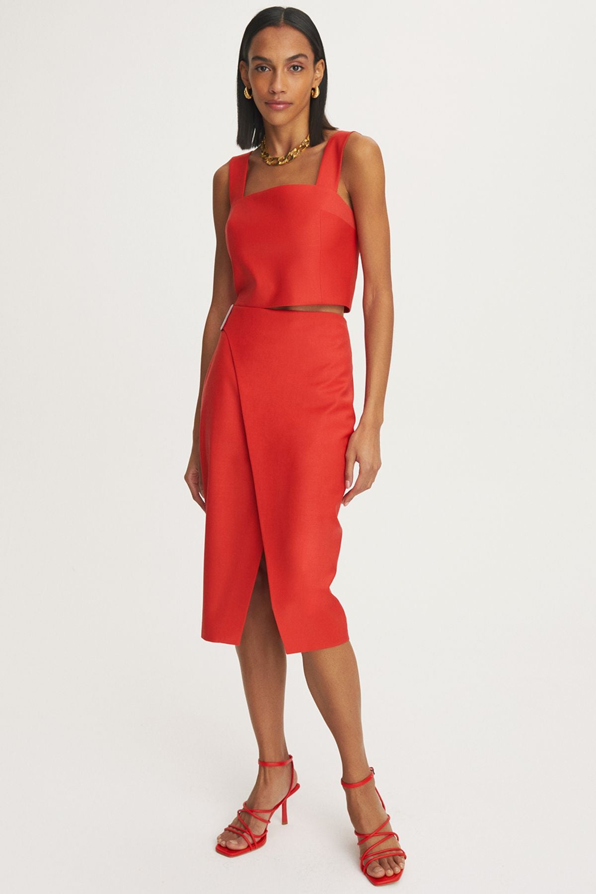 Perspective Midi Wrap Etek - Minimalist Şıklık Translation missing: ar.content.product_image_secondary