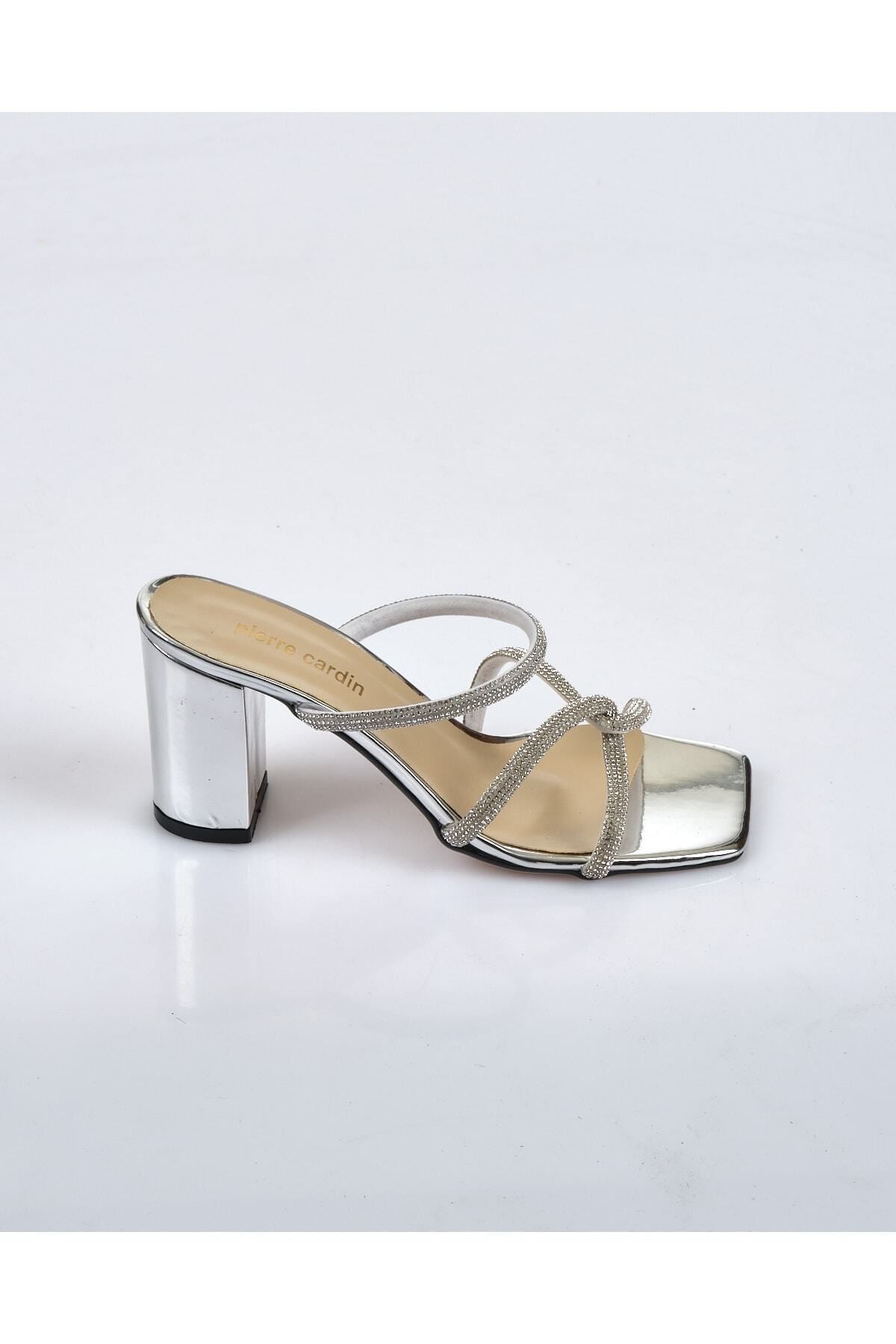 Pierre Cardin Metalik Minimalist Topuklu Terlik - Gece & Parti Translation missing: ar.content.product_image_secondary
