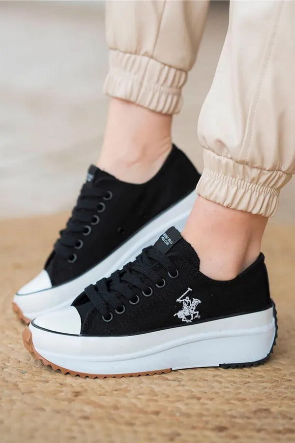 Polo Club Minimalist Kadın Günlük Sneaker - Platform Taban