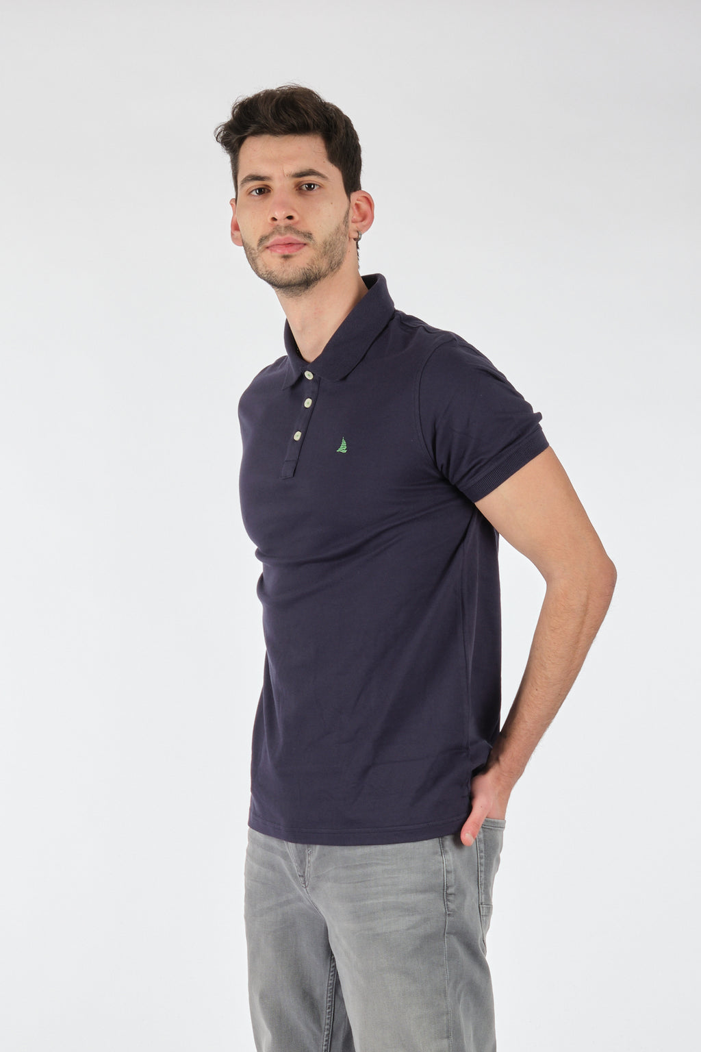 Porto Cervo Minimalist Polo Yaka Kısa Kol Erkek T-Shirt - Regular Fit