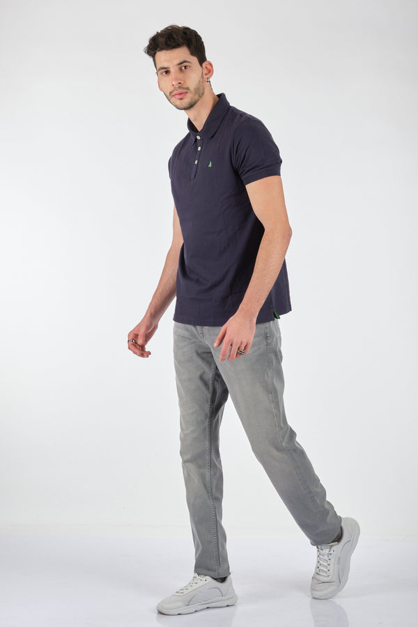 Porto Cervo Minimalist Polo Yaka Kısa Kol Erkek T-Shirt - Regular Fit