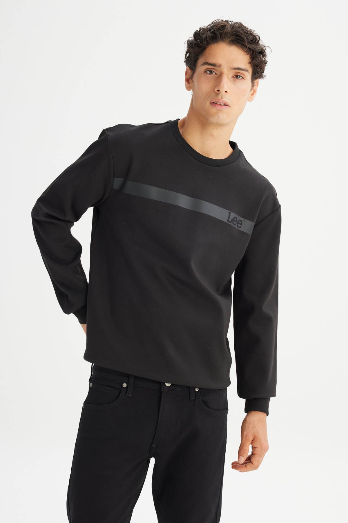 Regular Fit Normal Kesim Bisikler Yaka Sweatshirt Lee Translation missing: ar.content.product_image_secondary
