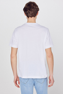 Regular Fit Normal Kesim Bisiklet Yaka Logo Detaylı Tişört T-Shirt Lee
