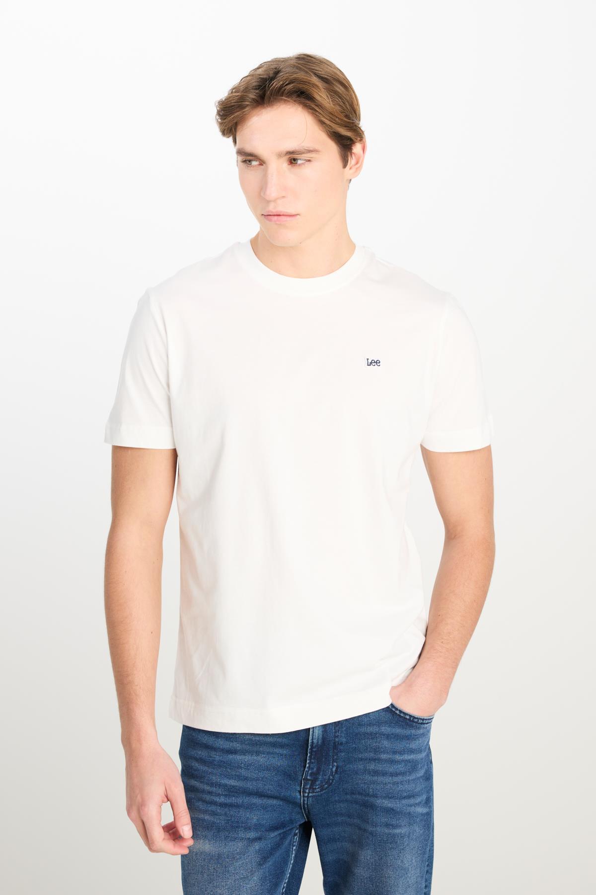 Regular Fit Normal Kesim Bisiklet Yaka Pamuklu T-Shirt Lee Ana görsel