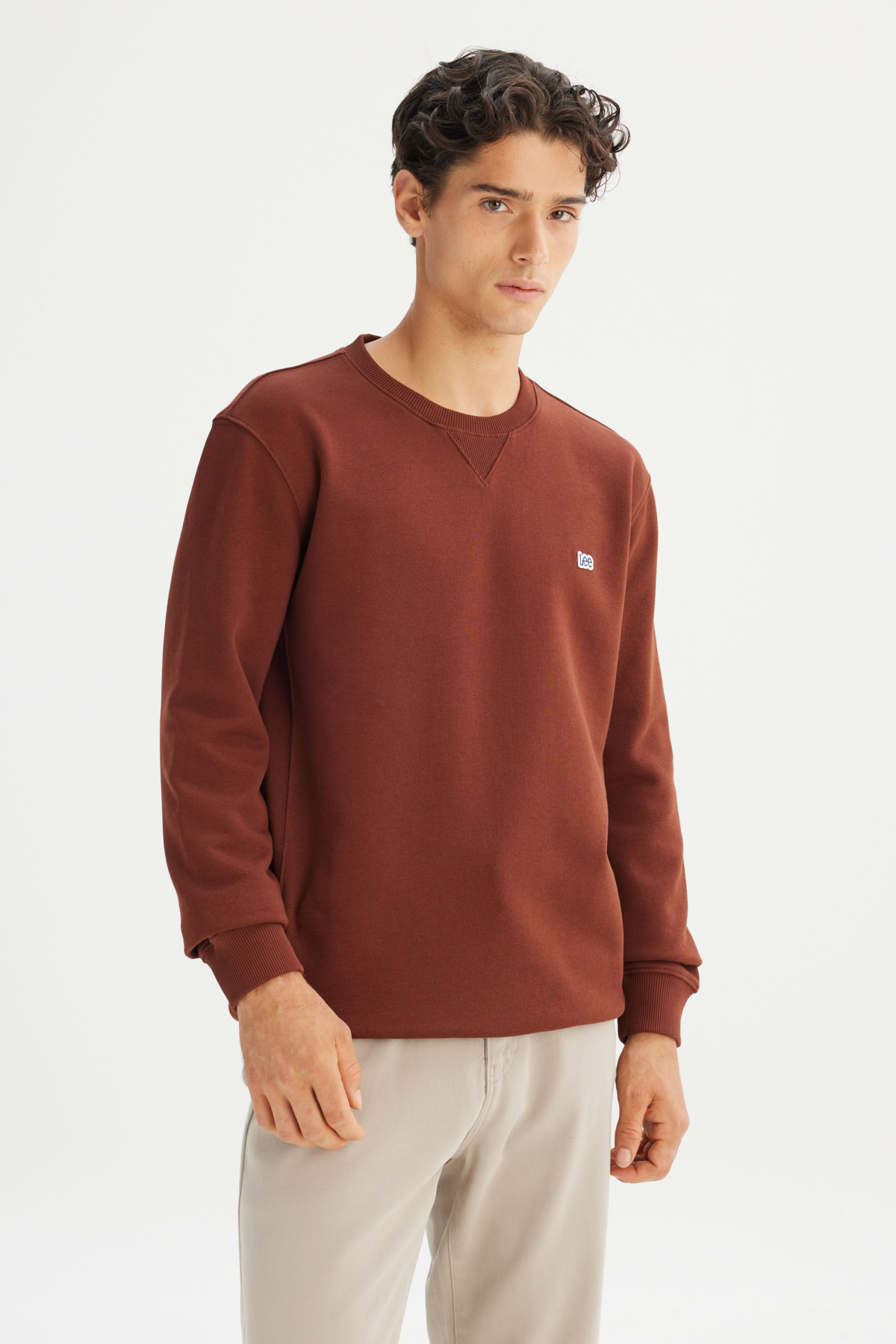 Regular Fit Normal Kesim Bisiklet Yaka Sweatshirt Lee Translation missing: ar.content.product_image_main