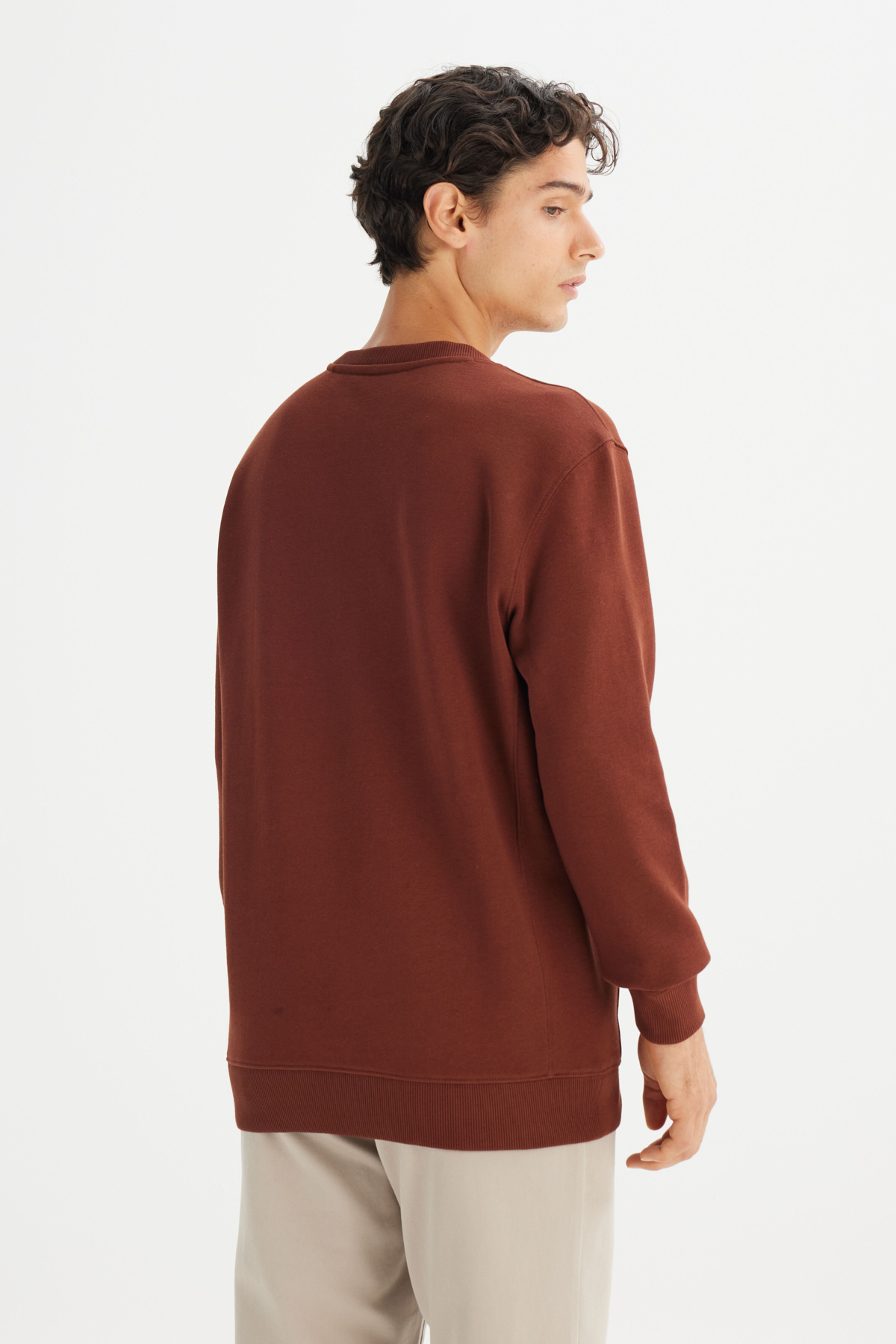 Regular Fit Normal Kesim Bisiklet Yaka Sweatshirt Lee