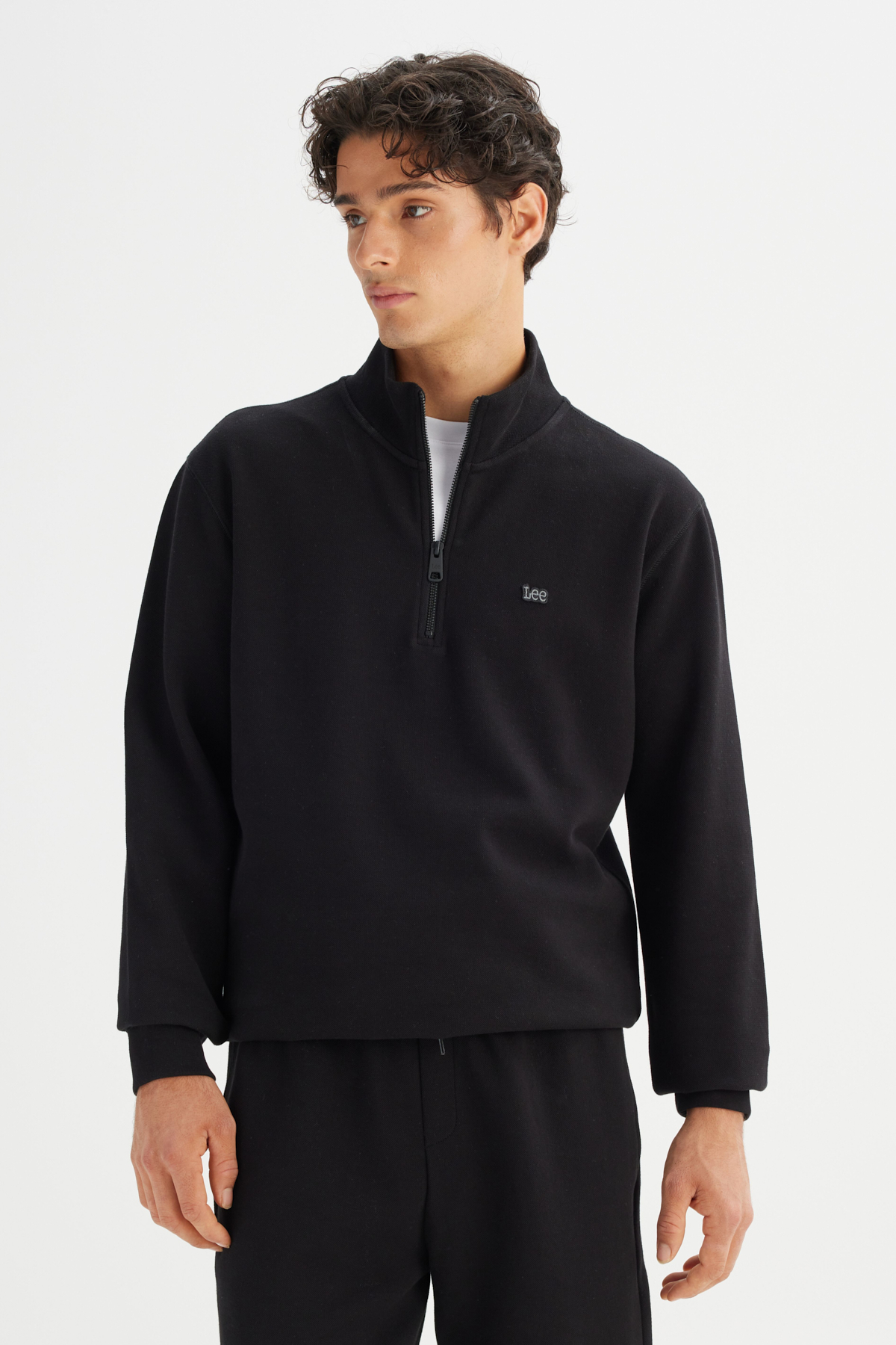 Regular Fit Normal Kesim Fermuar Detaylı Sweatshirt Lee Translation missing: tr.content.product_image_main