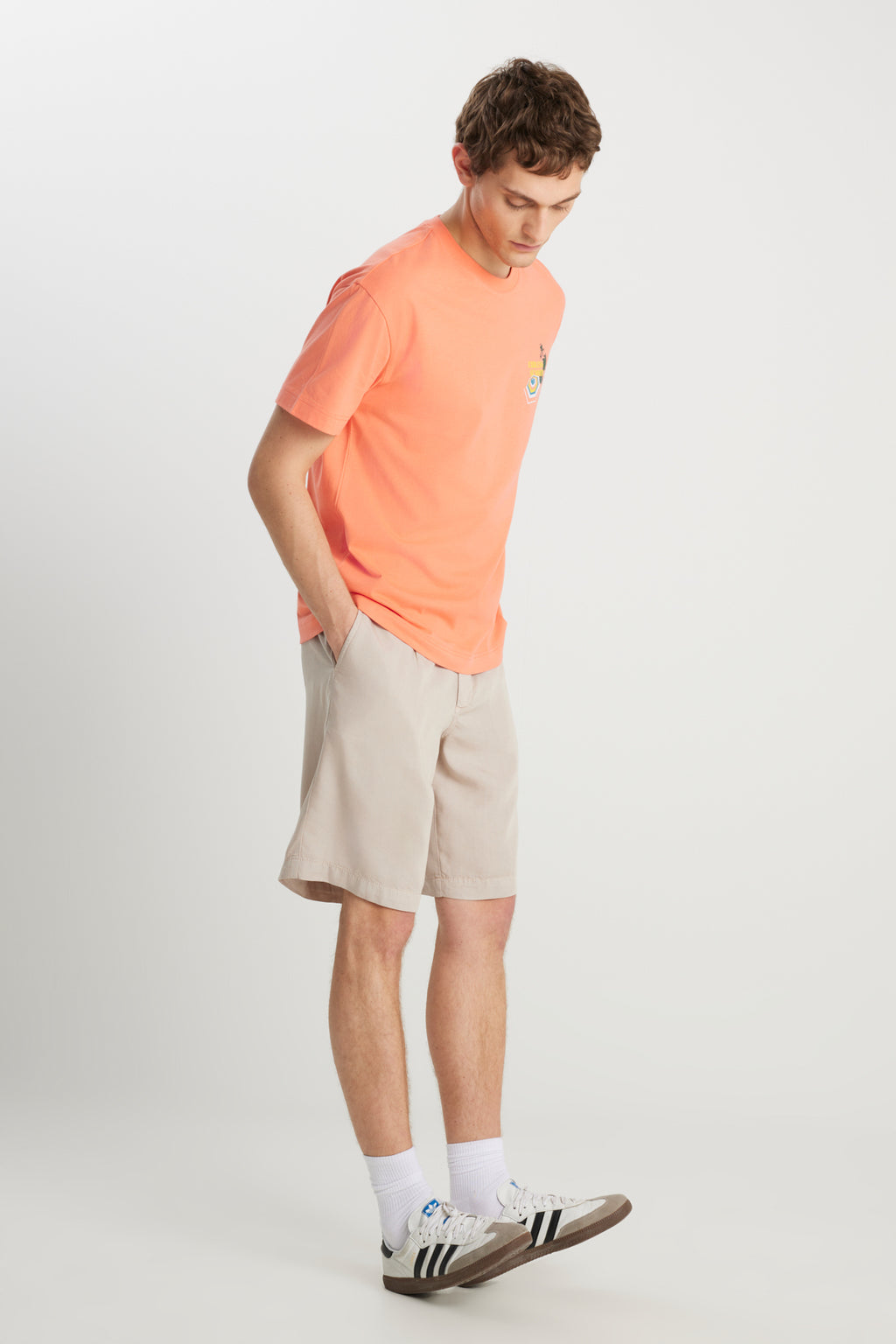Regular Fit Normal Kesim Normal Bel Taş Rengi Yumuşak Dokulu Şort Wrangler