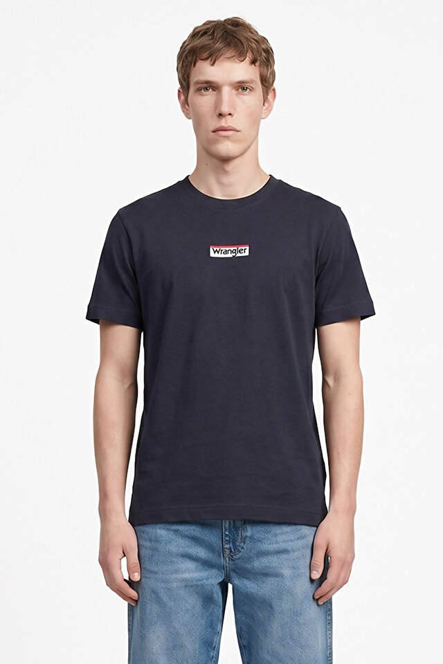 Relaxed Fit Rahat Kesim Bisiklet Yaka Logo Detaylı Wrangler Ana görsel