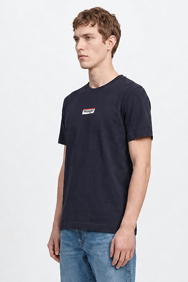 Relaxed Fit Rahat Kesim Bisiklet Yaka Logo Detaylı Wrangler İkincil görsel