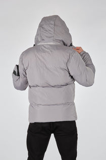 Rugu Erkek Oversize Kapüşonlu Kışlık Mont - Minimalist Tasarım