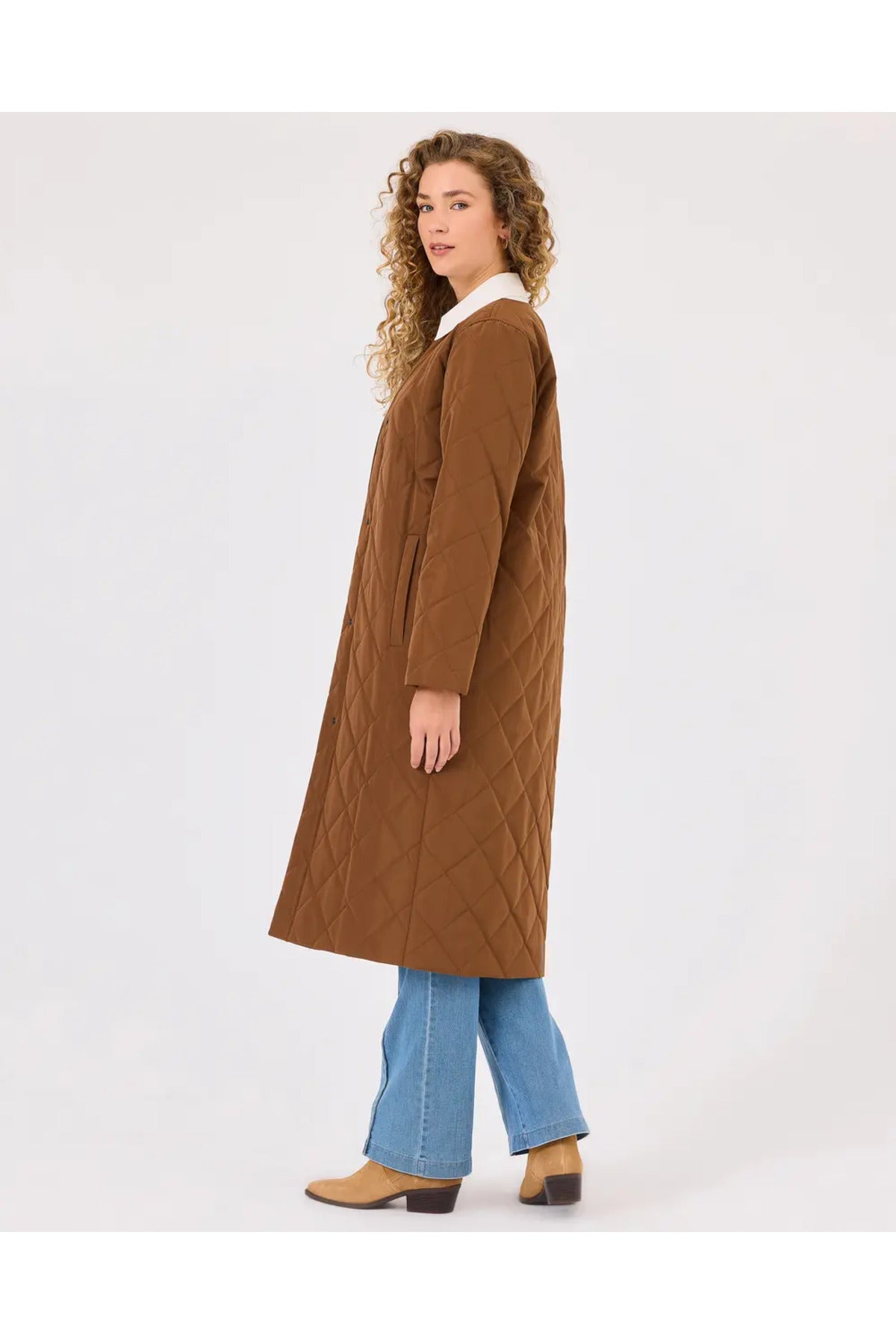 Scl Kadın Çıt Çıt Düğmeli Kapitone ANORAK KABAN 10002421411003 Translation missing: tr.content.product_image_main