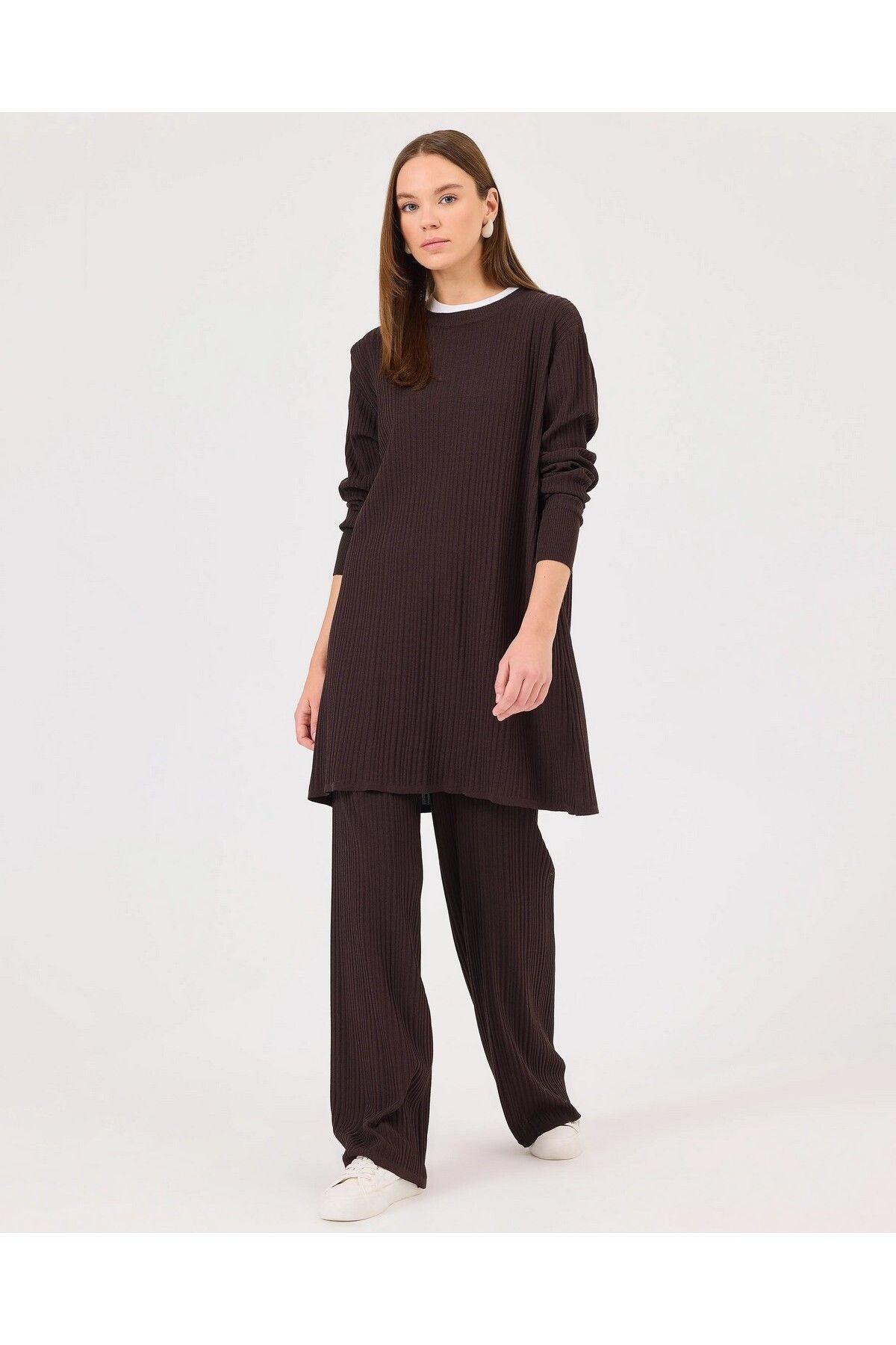 SCL Oversize Uzun Kol Midi Triko Takım - Minimalist Günlük Şıklık Translation missing: ar.content.product_image_main