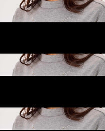 Scl Kadın Yuvarlak Yaka Taşlı  Sweatshirt 10002422311004