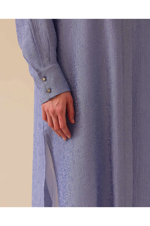 Scl Oversized Midi Gömlek Yaka Kadın Tunik - Günlük Şıklık